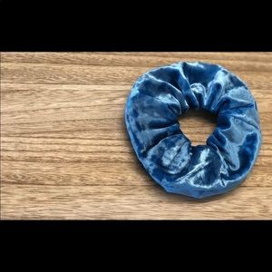 Blue Velvet Scrunchie Soft Hair Accessory New‎